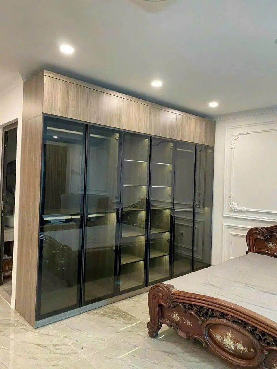 Tủ Quần Áo Nhựa Ecoplast Cánh Kính Khung Nhôm Kịch Trần Cao Cấp